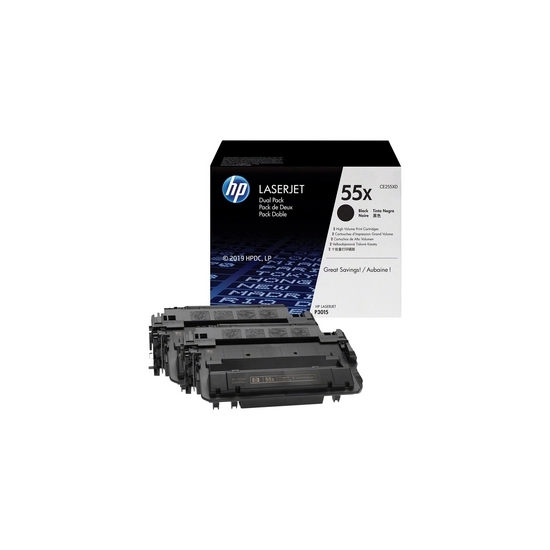 HP CE255XD Toner HP black dual pack 12500str