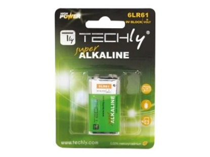 TECHLY 307032 Alkaline battery 9V 6LR61