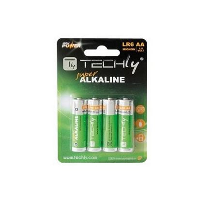 TECHLY 306974 Alkaline batteries 1.5V AA LR6