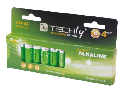 TECHLY 306981 Alkaline batteries 1.5V AA LR6