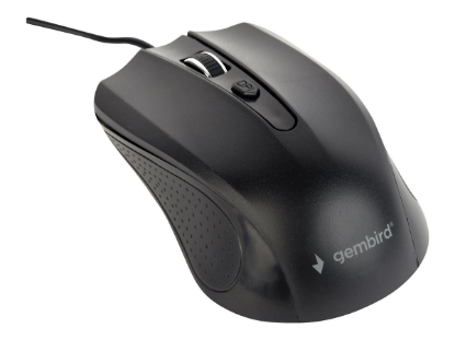 GEMBIRD MUS-4B-01 optical mouse 1200DPI USB Black