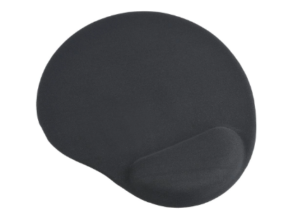 GEMBIRD Gel mouse pad with wrist support black