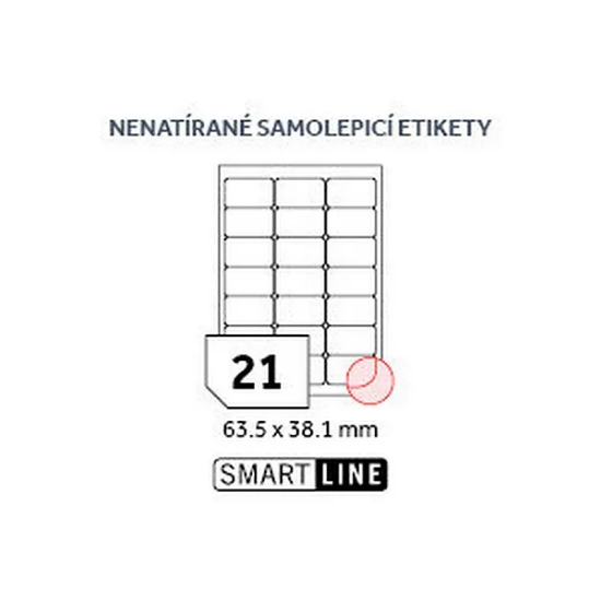 SMART LINE samolepicí etikety - 63,5 x 38,1 mm