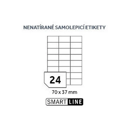 SMART LINE samolepicí etikety - 70 x 37 mm