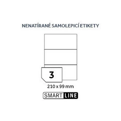 SMART LINE samolepicí etikety - 210 x 99 mm