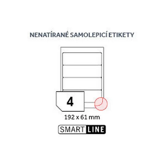 SMART LINE samolepicí etikety - 192 x 61 mm