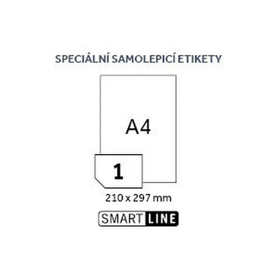 SMART LINE speciální samolepicí etiketa 210 x 297 mm